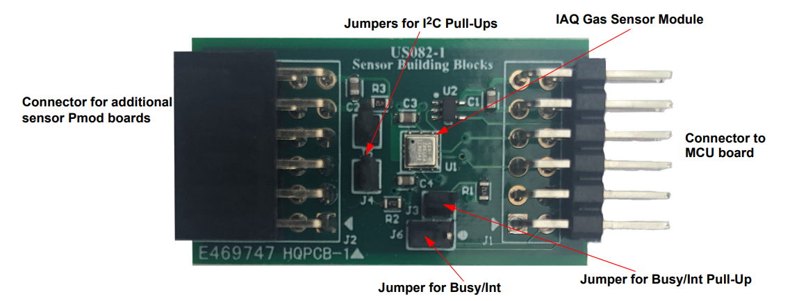 Renesas Electronics US082-ZMOD4410EVZ传感器Pmod™板